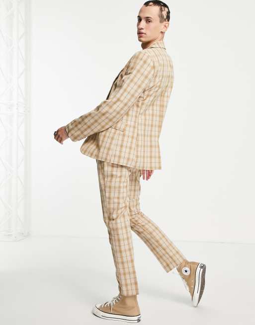 Reclaimed Vintage Inspired – Couture – Rutig kavaj, del av kostym, 2 av 4