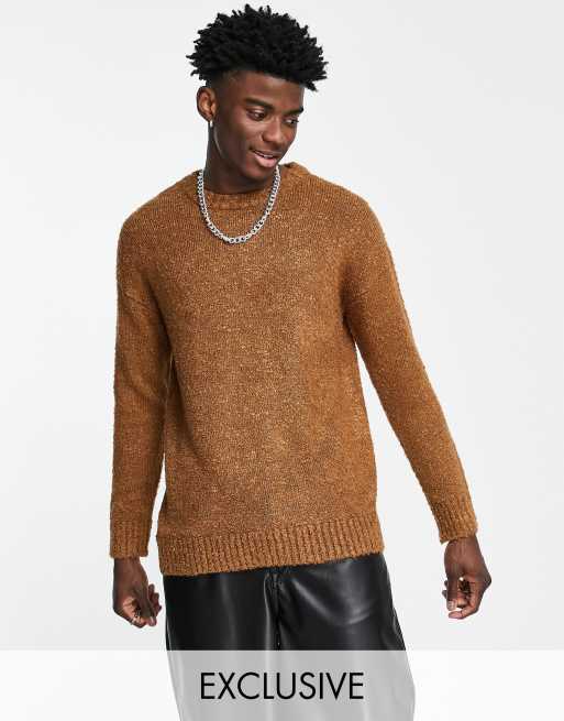 Reclaimed Vintage inspired crew neck jumper in rust