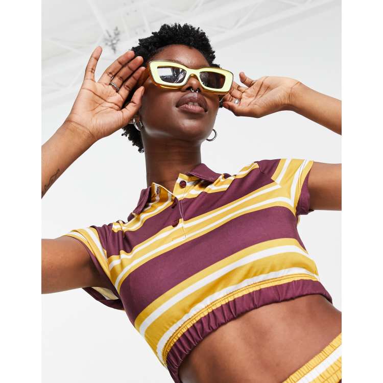 Vintage cropped polo shirt new arrivals