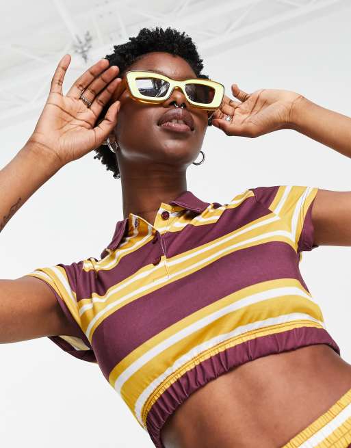 Vintage cropped 2024 polo shirt
