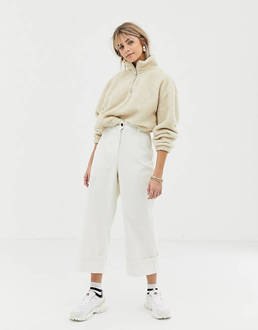 Reclaimed Vintage inspired cropped cord trouser