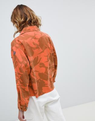 orange camo jacket cropped