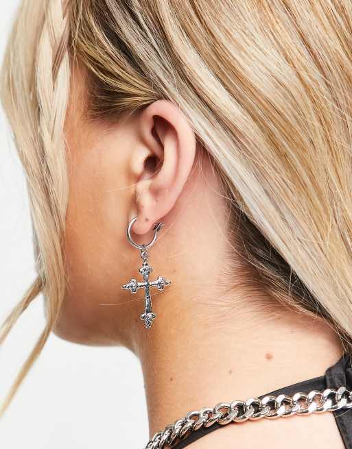Reclaimed Vintage inspired cross earrings ASOS