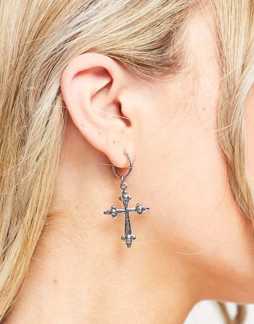Reclaimed Vintage inspired cross earrings ASOS