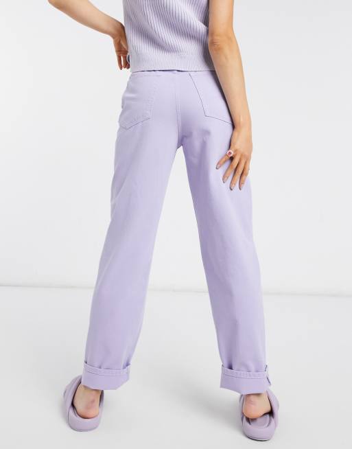 Reclaimed Vintage Inspired - Dad-jeans i 90'er-stil i lilla vask, 2 af 4