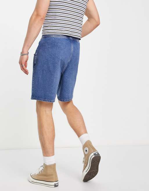 Mens elasticated clearance denim shorts