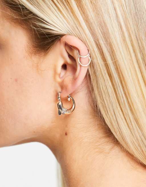 Dolphin best sale earrings hoops