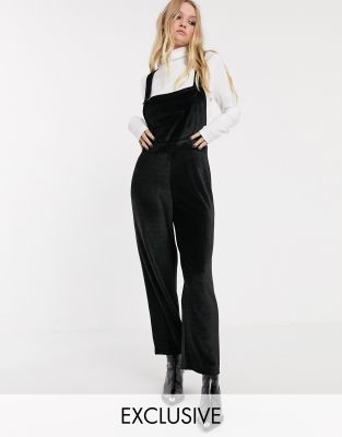 velvet dungarees