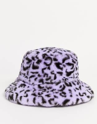 cheetah fur bucket hat