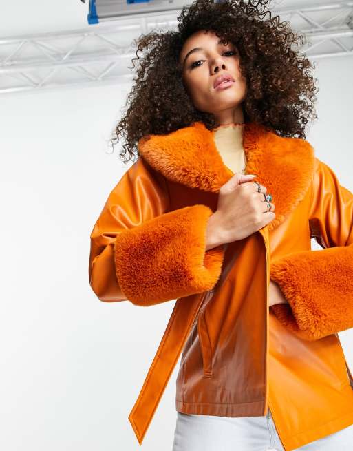 Orange best sale mac coat