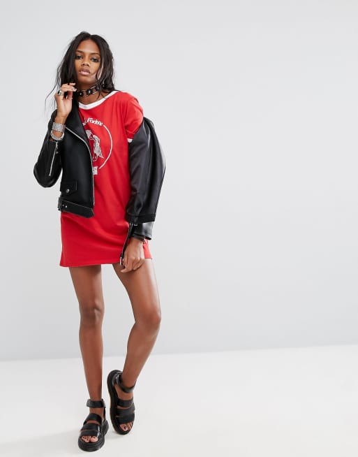 Oversized shirt dress festival top