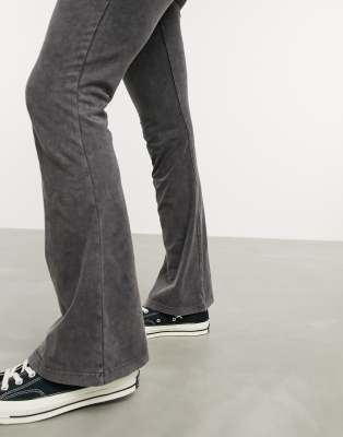 acid wash flare pants