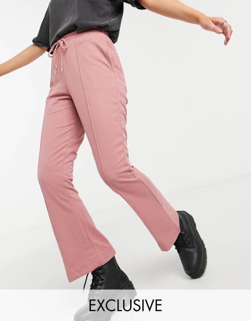 Flare Pants Slim Trousers High-waist Women's Sweatpants Vintage