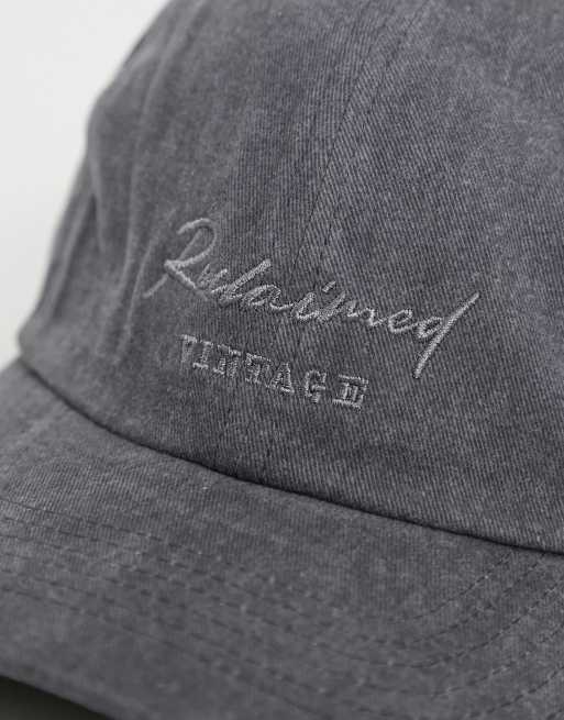 Reclaimed Vintage Inspired front logo embroidery cap in  display picture 1