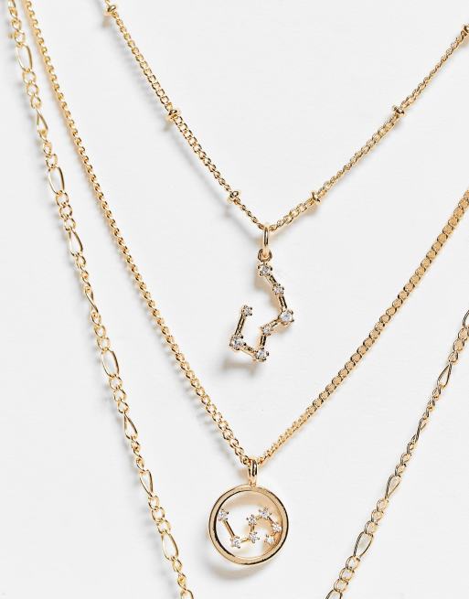 Reclaimed Vintage inspired  - Gelaagde ketting met sterrenbeeld, 3 van 4