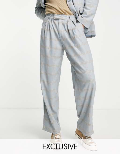 Reclaimed Vintage Inspired - Geruite baggy broek in jaren 90-stijl