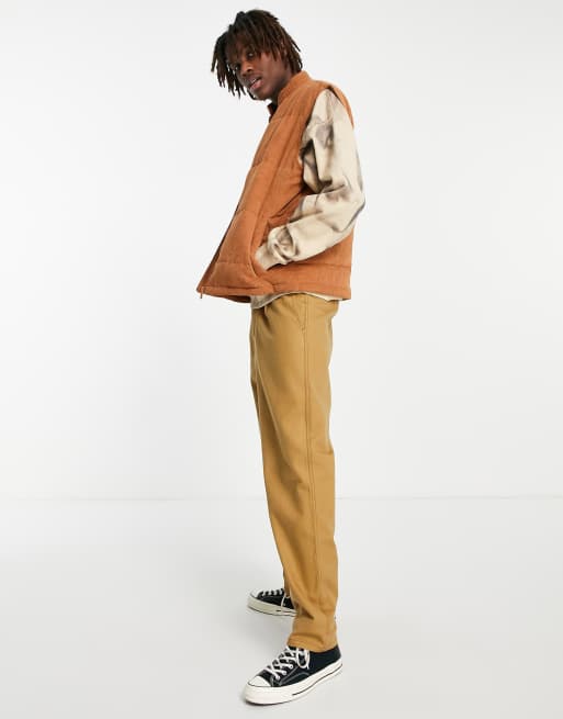Reclaimed Vintage Inspired - Gewatteerde bodywarmer van corduroy met bruin, 3 van 4
