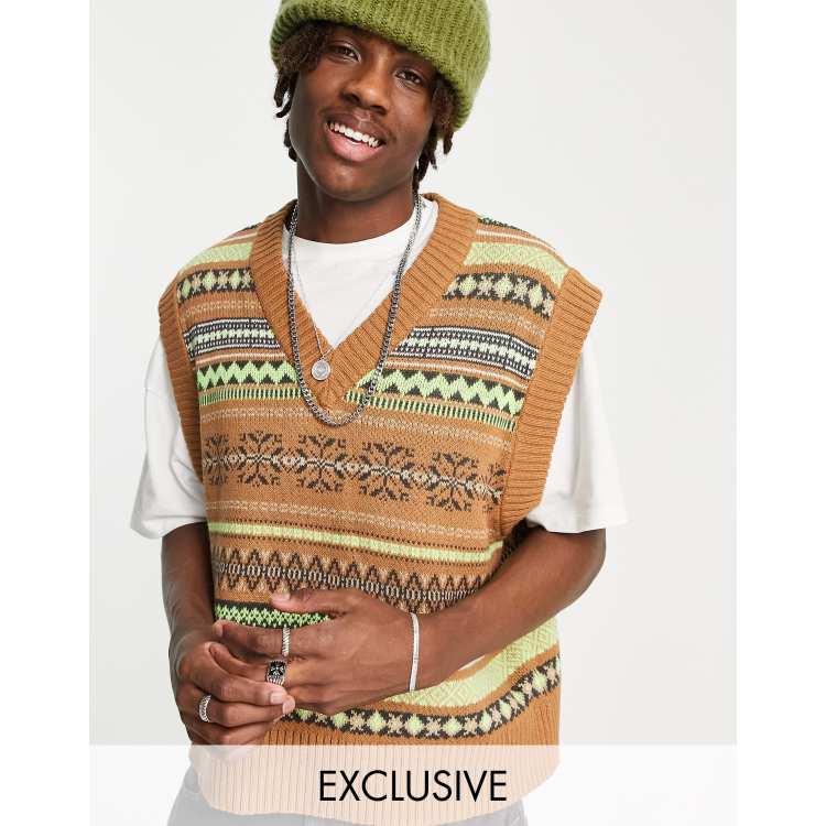 Old man sweater vest top