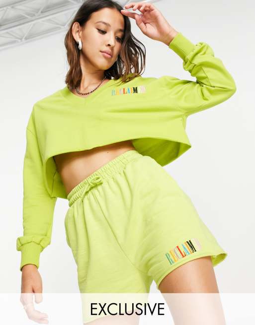 Reclaimed Vintage Inspired - Grønne jerseyshorts