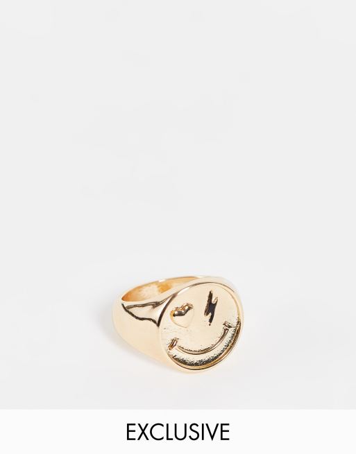 Vintage smiley 2025 face ring