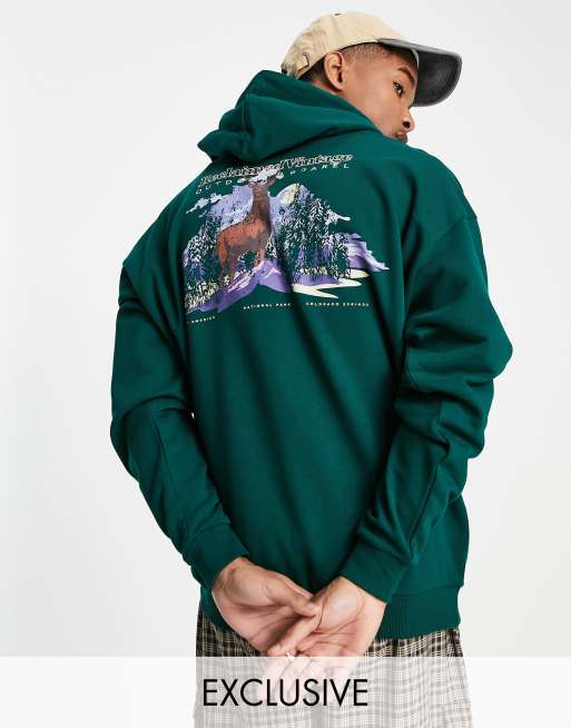 Vintage top print hoodie