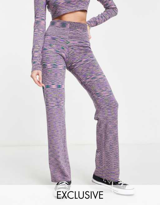 Reclaimed Vintage Inspired – Hose im Space-Dye-Design, Kombiteil