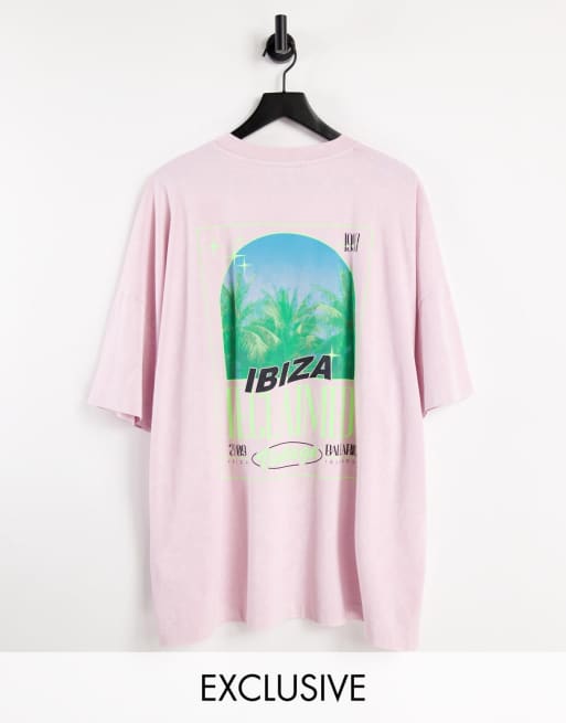 Reclaimed Vintage inspired tshirt in pink ASOS