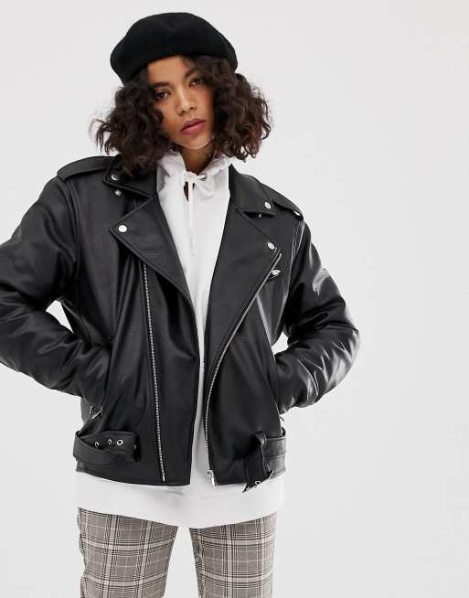 Reclaimed Vintage Inspired – Jacke in Lederoptik