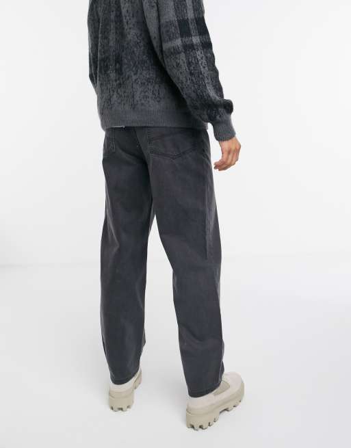 Reclaimed Vintage Inspired Jaren 90 baggy dad jeans in zwart met wassing
