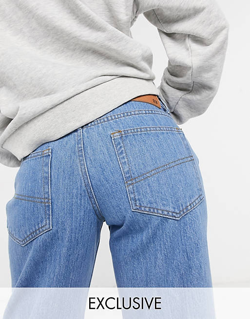 Homme Vêtements Jeans Jeans slim Jean slim taille basse à délavage vintage style milieu des années 90 et déchirure au genou Jean ASOS pour homme en coloris Bleu 