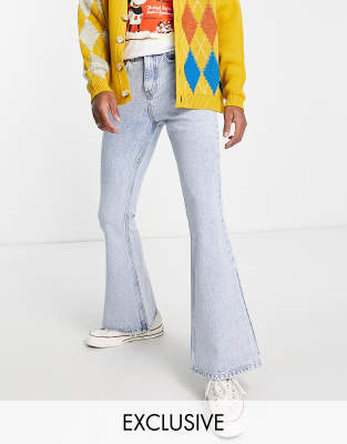 MAJOR FIND | Jean évasé à taille mi-haute - Bleu indigo - Femme