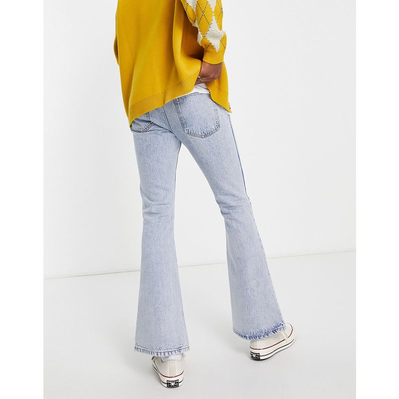 7RyhT Jeans Reclaimed Vintage Inspired - Jeans a zampa stile anni '70 lavaggio blu chiaro 