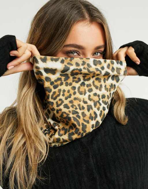 Leopard print snood scarf cheap