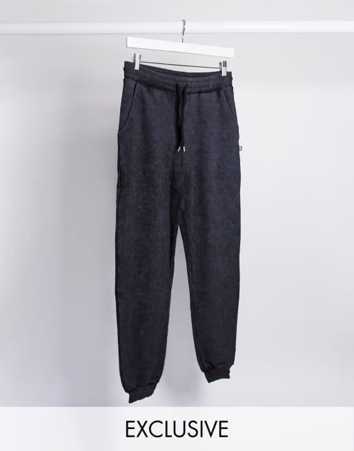 Reclaimed Vintage Inspired - Joggingbroek in zwart met wassing