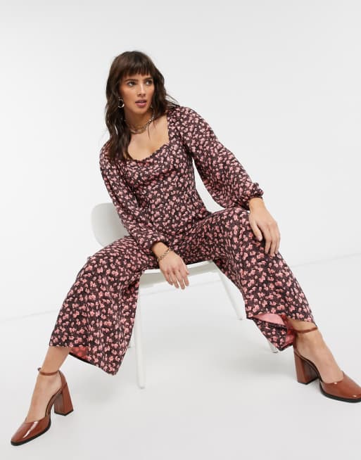 Reclaimed Vintage – Inspired – Jumpsuit mit Puffärmeln und Blümchenmuster, 3 von 4