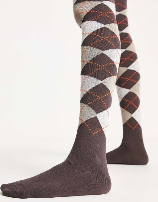 Over the knee argyle socks hotsell