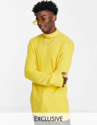 Ochre roll store neck jumper