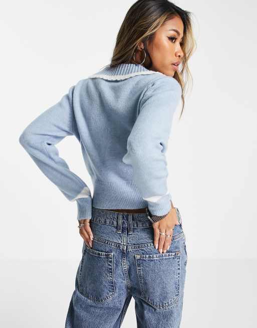 Vintage jumper with discount collar