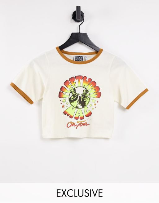 Reclaimed Vintage – Inspired – Krympt t-shirt med licensierat Fleetwood Mac-tryck