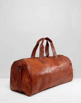 vintage leather holdall