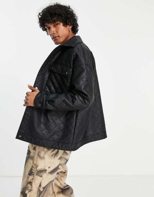Asos reclaimed vintage leather jacket store