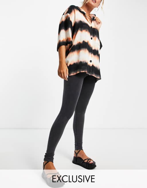Reclaimed Vintage inspired - Leggings a lavaggio acido
