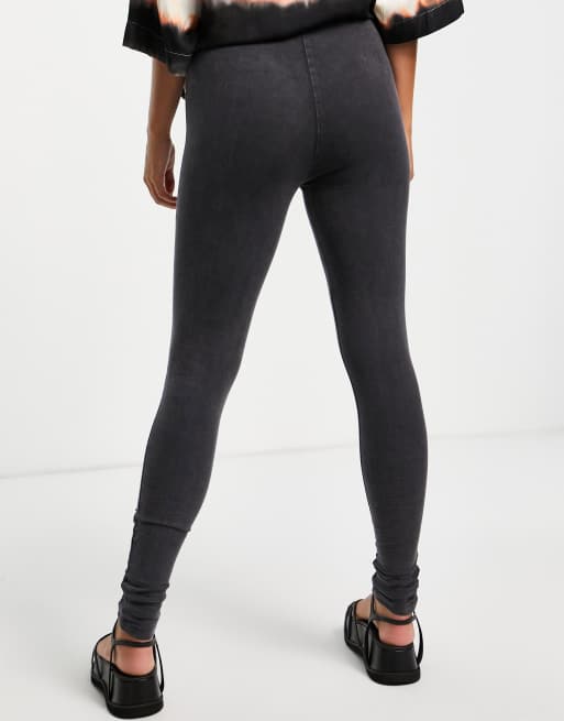 Reclaimed Vintage Inspired – Legginsy z efektem acid wash, 2 z 4