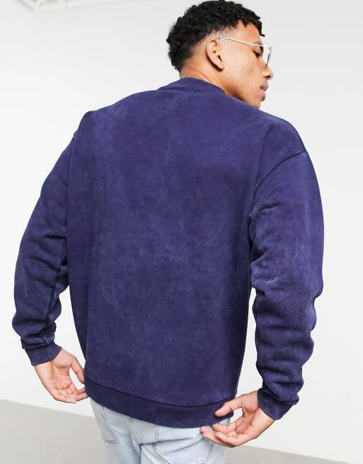 Reclaimed Vintage inspired - Leisure Club - Felpa blu navy, 2 di 4