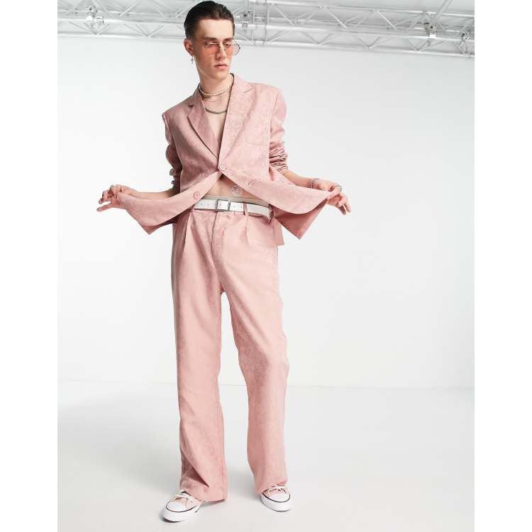 Reclaimed Vintage inspired limited edition satin flare trousers in