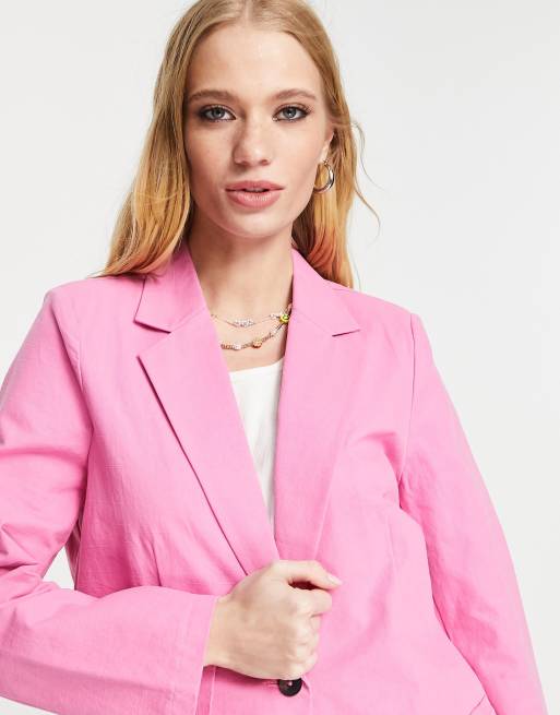 Vintage pink blazer best sale