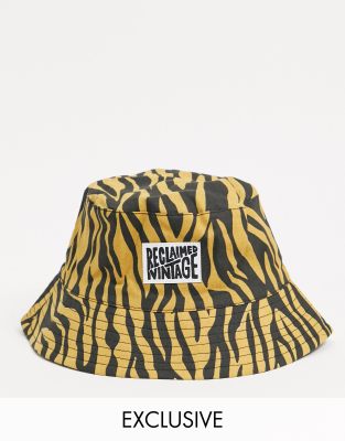 tiger print bucket hat