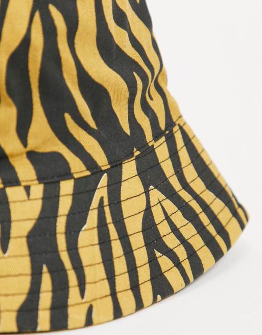 Tiger print bucket hat new arrivals