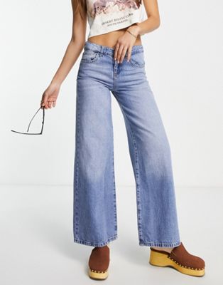 Reclaimed Vintage inspired low rise baggy jean in blue