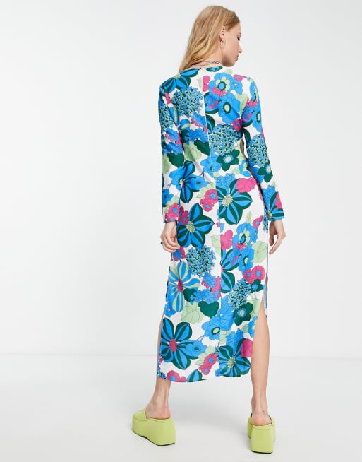 Vintage style midi dress cheap